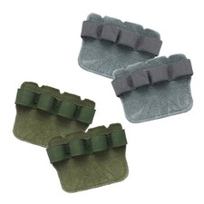 Anti-Slip Workout Grip Pads, Lifting Grips Pads,4 Pack  Cowhide  Green  Gray