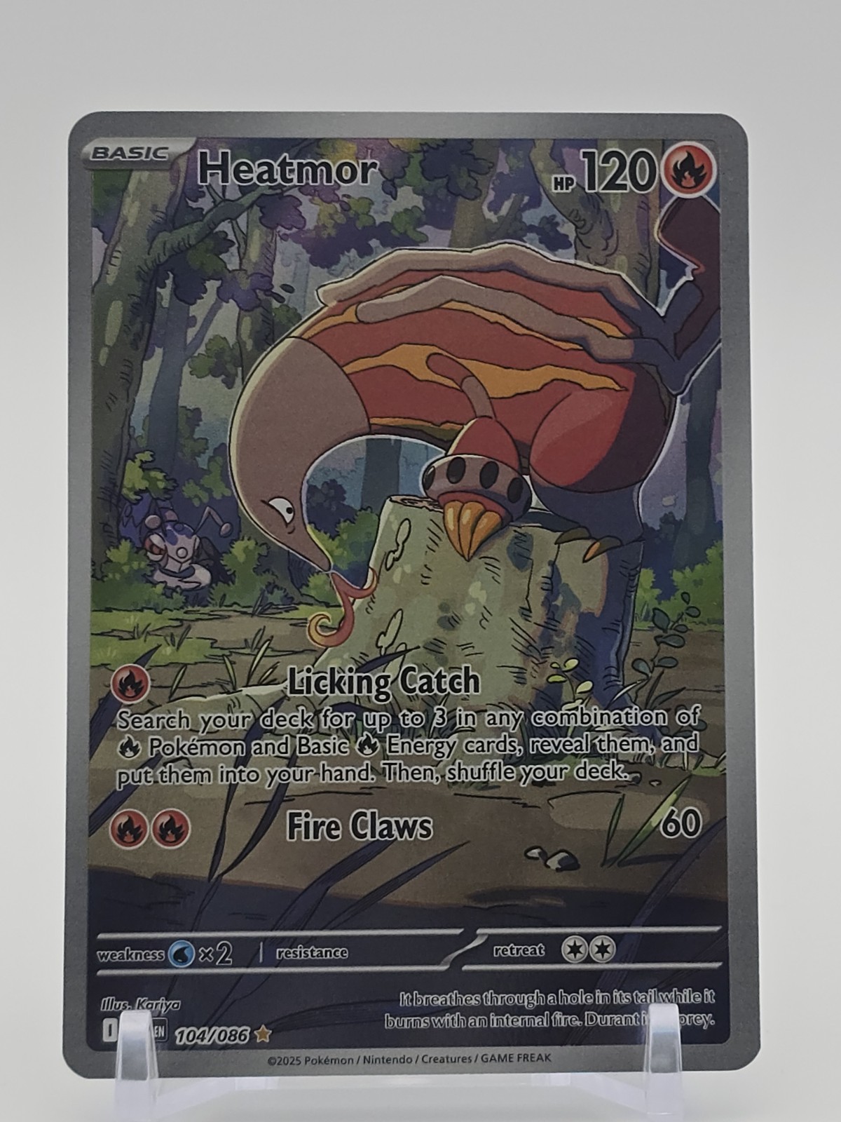 2025 Heatmor #104/086 SV:EN: White Flare Full Art Holo Illustration Rare NM/MINT