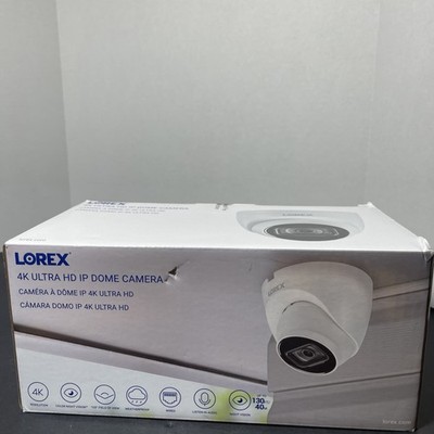 Lorex 4k Wired Dome Security Camera with Listen-In Audio (BX SLIGHTLY DAMAGED)