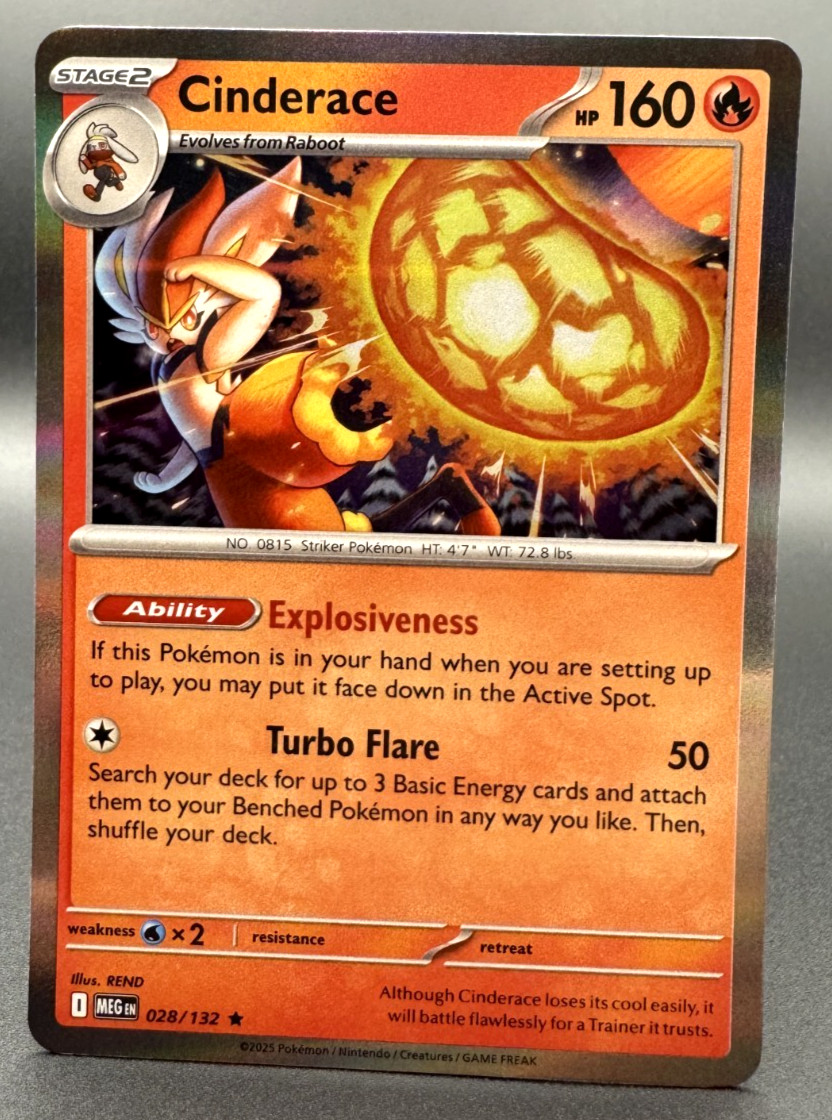 Cinderace 28/132 | Mega Evolution | Holo | Pokemon (NM/LP)