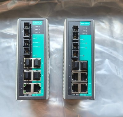 MOXA EDS-408A-MM-SC-T Industrial Ethernet Switch, 8-Port, gebraucht