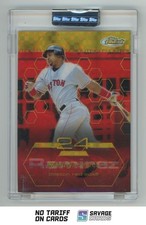 2003 Topps Finest Gold X-Fractor Manny Ramirez /199 #63 Boston Red Sox
