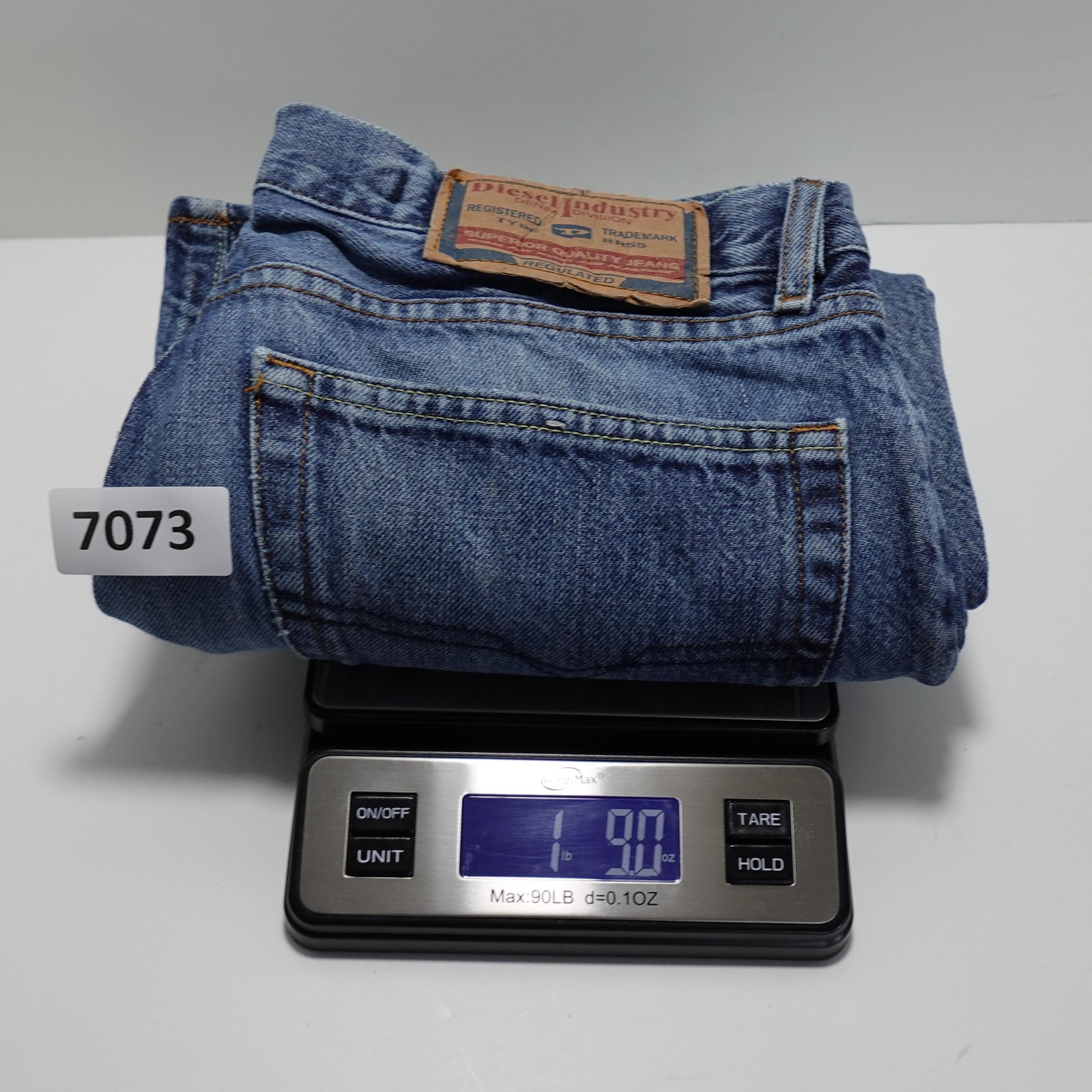 Diesel RR55 Kratt Jeans Mens 32x32 Blue Denim Button Fly Straight Leg Italy thumbnail 23