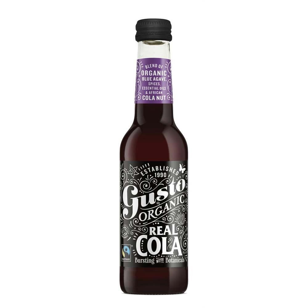 Gusto Sparkling Organic Fairtrade Real Cola 275ml - 4 Pack