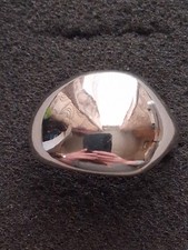 RLM Soho Robert Lee Morris Silverplated domed statement ring 7.75