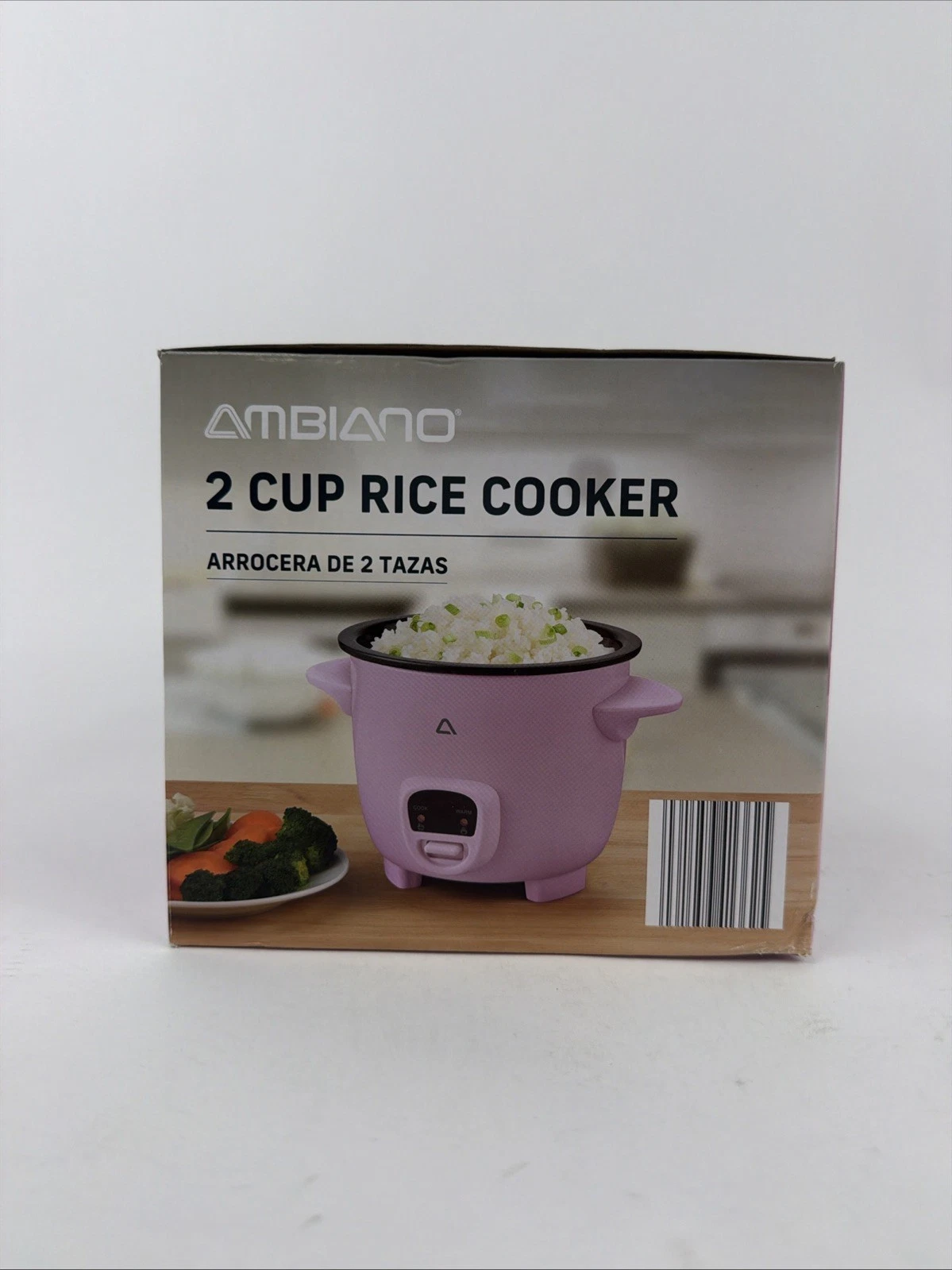 Ambiano 2 Cup Rice Cooker Pink Ceramic Nonstick Pot Tempered Glass Lid 200W
Opens in a new window or
