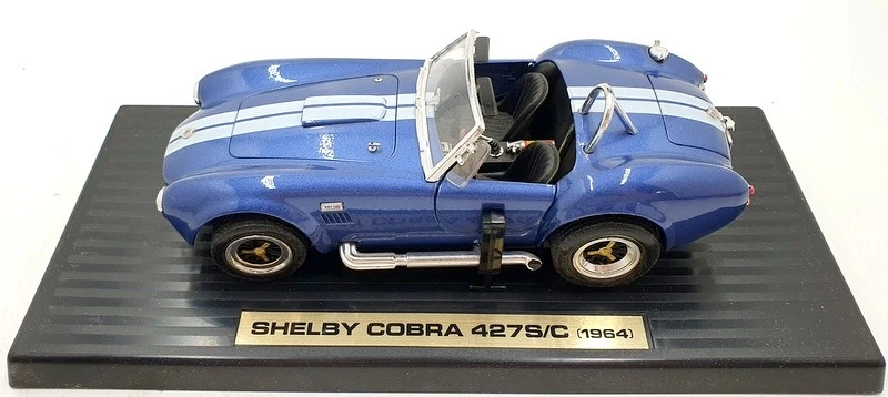 Road Legends 1/18 Scale Diecast 92058 - 1964 Shelby Cobra 427 S/C Blue/white - Image 3 of 4