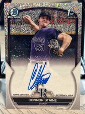 2023 Bowman Chrome Prospect Auto Connor Staine #CPA-CSE Speckle Refractor /299