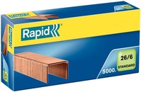 Rapid Heftklammern Standard 24/6, Verkupfert