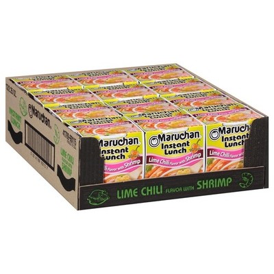 Instant Lunch Ramen Noodles, Lime Chili with Shrimp   Japanese-Style Instant ...