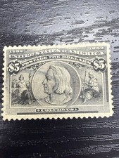 NobleSpirit (CH) Excellent Centering US #245 $5 Columbian XF = $1,250 CV