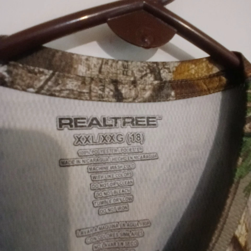 Realtree Youth 2XL (18) Camouflage Tee Shirt Short Sleeve Unisex Hunting Camo - Image 3 of 4