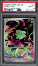 Pokemon TCG Mega Evolution #133 Bulbasaur Illustration Rare PSA 10 GEM MT