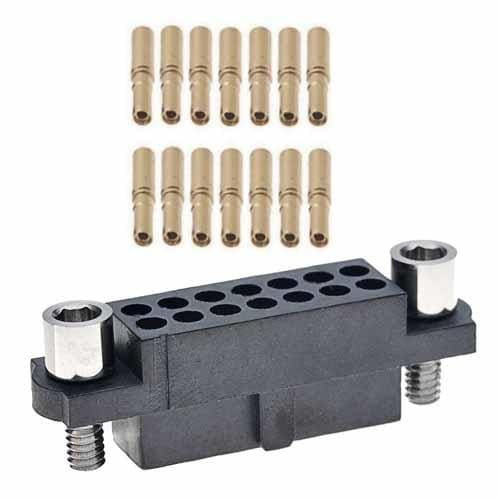 1Pcs M80-4812042 Headers & Wire Housings 10+10 WAY FMALE CRMP S/BORE W/HEX JS