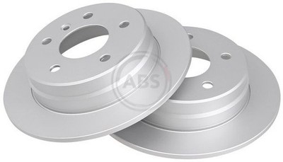 2x Abs 17366 Rear Solid Brake Discs 258mm Fits Mercedes A-class Vaneo 168 423 02