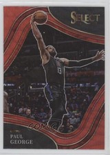 2021-22 Panini Select Courtside Red Wave Prizm Paul George #251 3d1
