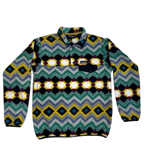 Patagonia Synchilla Snap-T Fleece Pullover Women’s Small Timber Twist Aztec - Picture 1 of 12