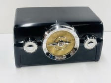 VTG CROSLEY 10-135 DASHBOARD BLACK BAKELITE TUBE RADIO