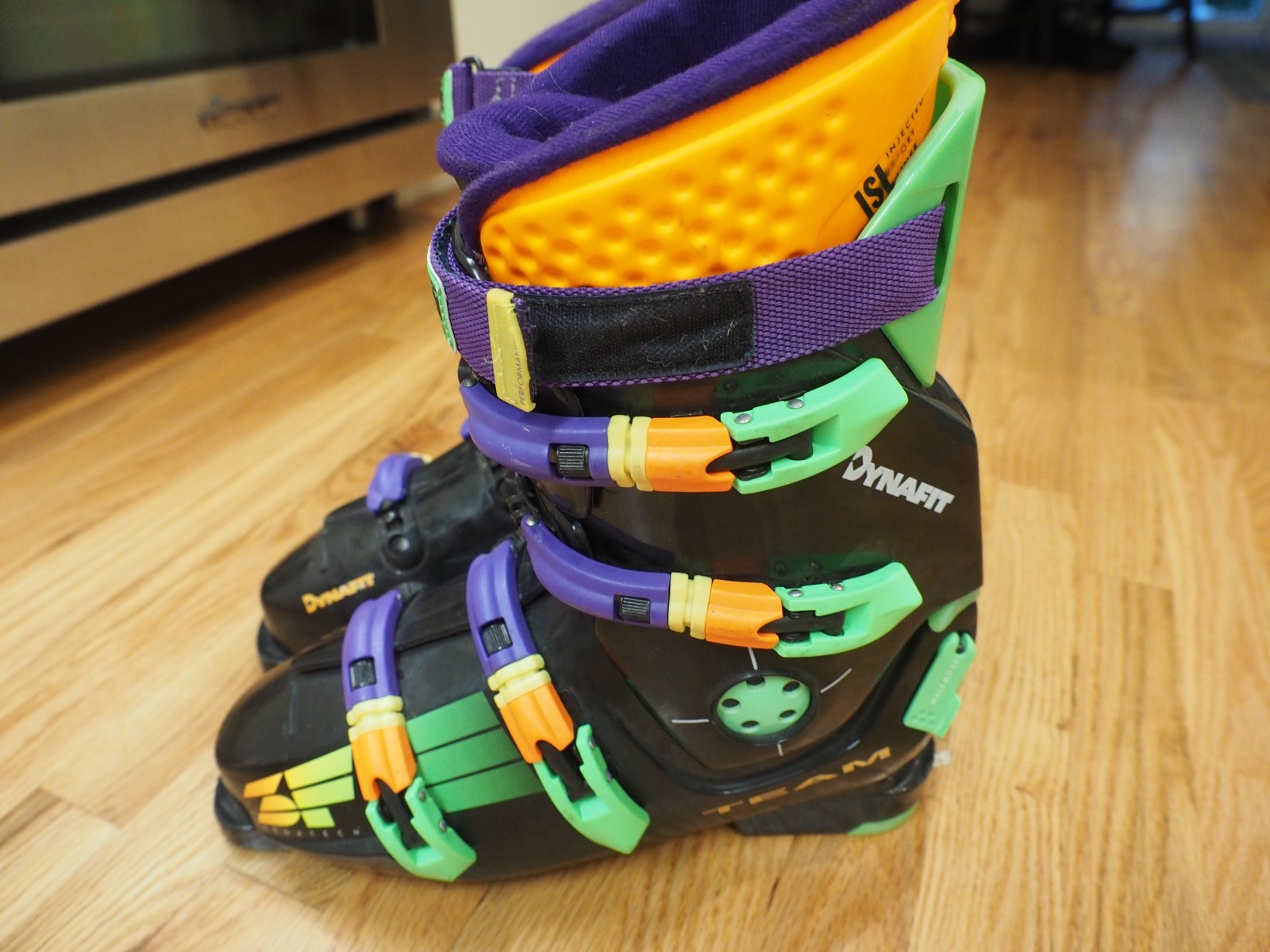 SALOMON Dynafit 3F Team Megatech scarponi da sci neve sci alpinismo 29 5 neon vintage