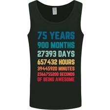 75th Birthday 75 Year Old Mens Vest Tank Top