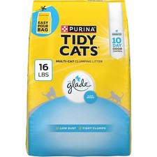 Clumping Cat Litter, Glade Clear Springs, 16 lb Low dust multi-cat litter