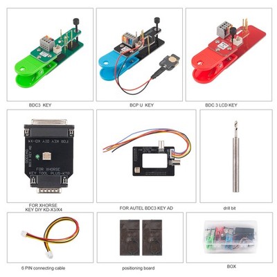 GODIAG BDC3 Adapter Kit Support BDC03 Key, BCP U Key Encrypted , BDC3 LCD Key