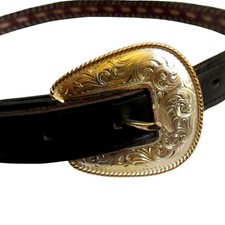 Vintage Western Belt 32 Montana Silversmith's 32 Cowboy Cowgirl Braided 1990's