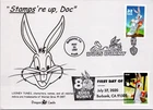 Dr Jim Stamps Maximum Card Bugs Bunny 2V Pair 32C And Forever Fdc