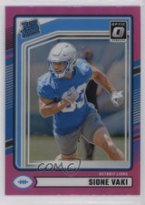 2024 Panini Donruss Rated Rookie Optic Preview Pink Prizm Sione Vaki #332 1jk8