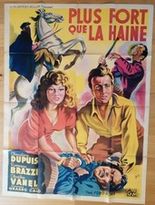 PLUS FORT QUE LA HAINE claudine dupuis affiche cinema originale 160x120 '50