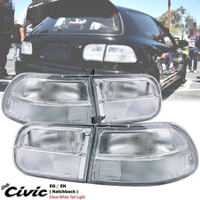 Rear Tail Light Lamp Set Redwhite For Honda Civic Eg 3dr Hatch 92-95 Eg6 Eg8 Eg Rear Tail Light Lamp Set Redwhite For Honda Civic Eg 3dr Hatch 92-95 Eg6 Eg8 Eg