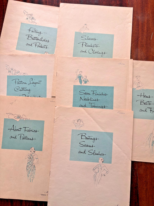 Singer Sewing Machine Sewing Lesson Booklets, 1957