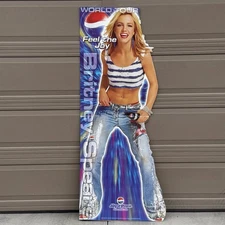 Britney Spears Pepsi WORLD TOUR Feel Joy Promo Cardboard Cutout Stand Up Standee