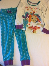Kids Girls Sz 5-6 Yrs Sleepwear Pajamas Top w/ Bottoms Set 100 Cotton Vintage