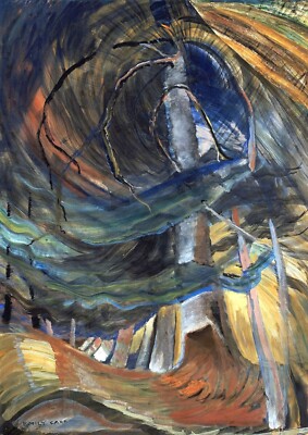 1573 - Tree Spiralling Upward by Emily Carr - Giclée Fine Art Print