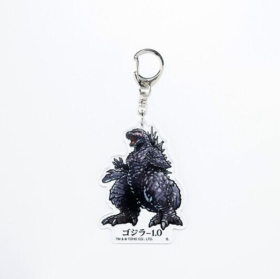 首ゴジラ Godzilla-1.0 Deformed Acrylic Keychain Roar Pattern TOHO Godzilla