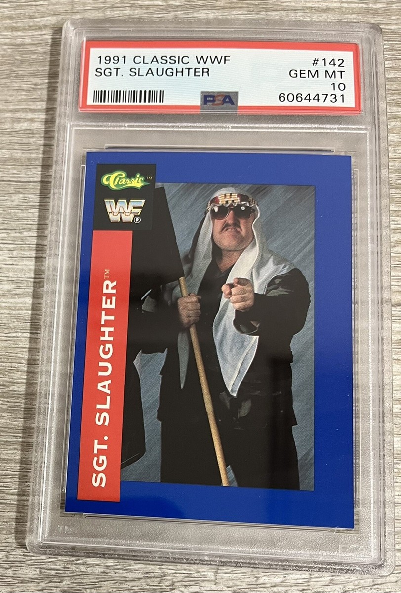 1991 Classic WWF Superstars - Sgt. Slaughter #142 for sale online