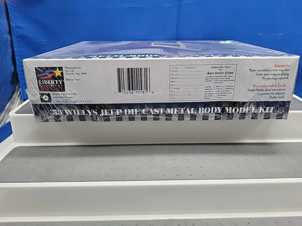 SpecCast 1953 Jeep Willys Jeep Panel Van Truck 4 X 4 Liberty Die Cast Model TD - Image 4 of 4