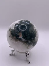 Moss Agate Sphere Crystal Ball Healing Chakra Reiki Gemstones Quartz Druzy MS1
