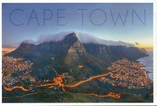 Cape Town, South Africa, Table Mountain, Atlantic Ocean etc. --- Modern Postcard