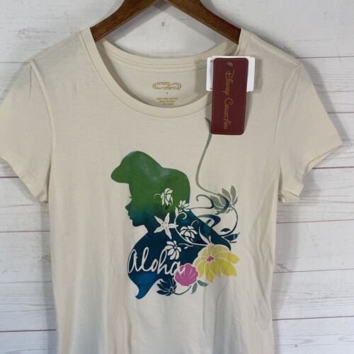 Crazy Shirts Womens Disney Ariel Aloha Dream Little Mermaid Tee Sz M Beige New - Picture 2 of 9