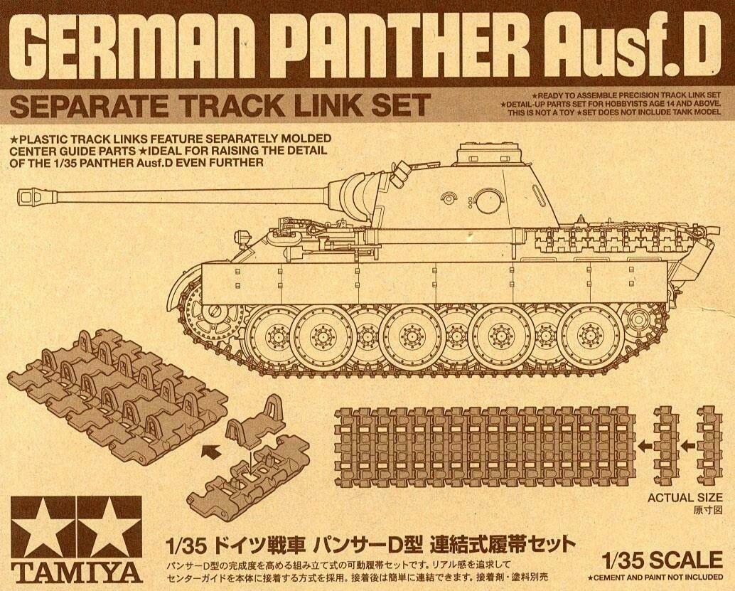TAMIYA 12665 Panther D Track Link Set 1:35 Military Model Kit