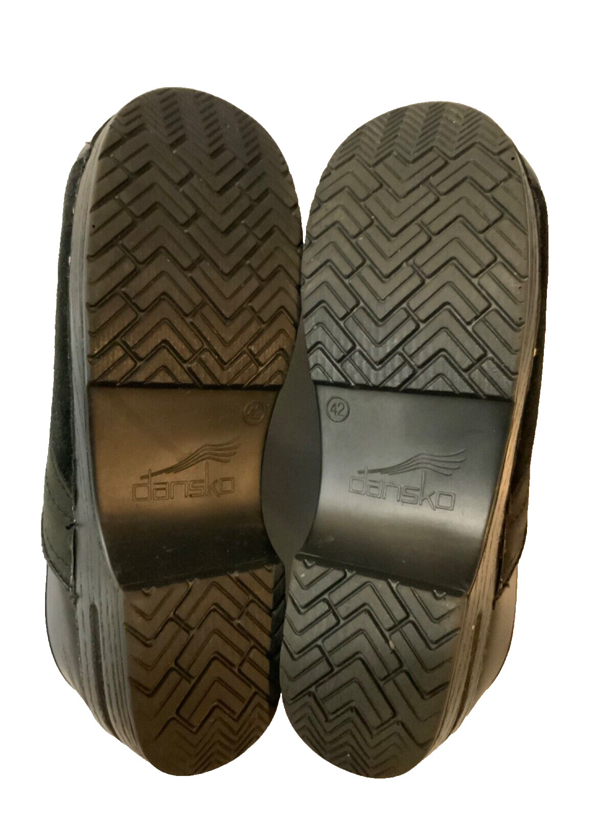 Dansko Clogs Black Suede Leather Patchwork Slip O… - image 2