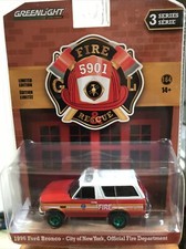 Greenlight 1996 Ford bronco city of New York official fire department.  1:64