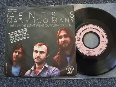 Genesis - Many, too many 7'' Single GERMANY