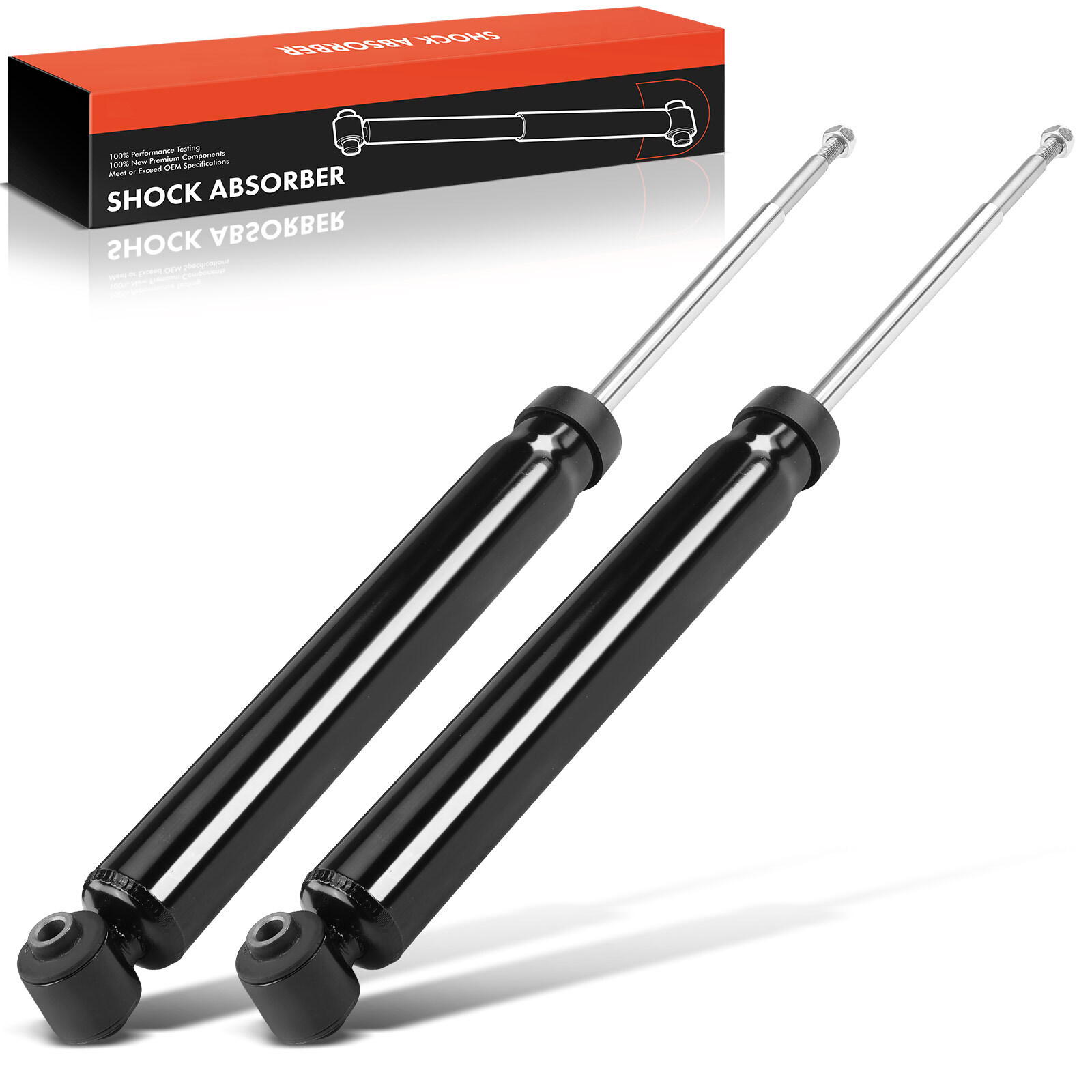 2pcs Rear Driver & Passenger Side Shock Absorber for Fiat 500L 2014