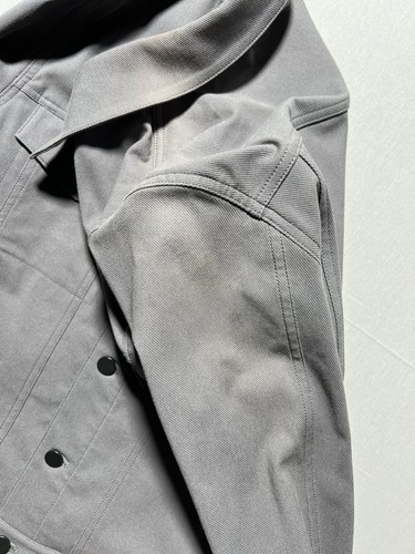 NEW THEORY MEN'S RIVER NEOTERIC TWILL DARK GREY JACKET SIZE S Defected - Picture 9 of 21