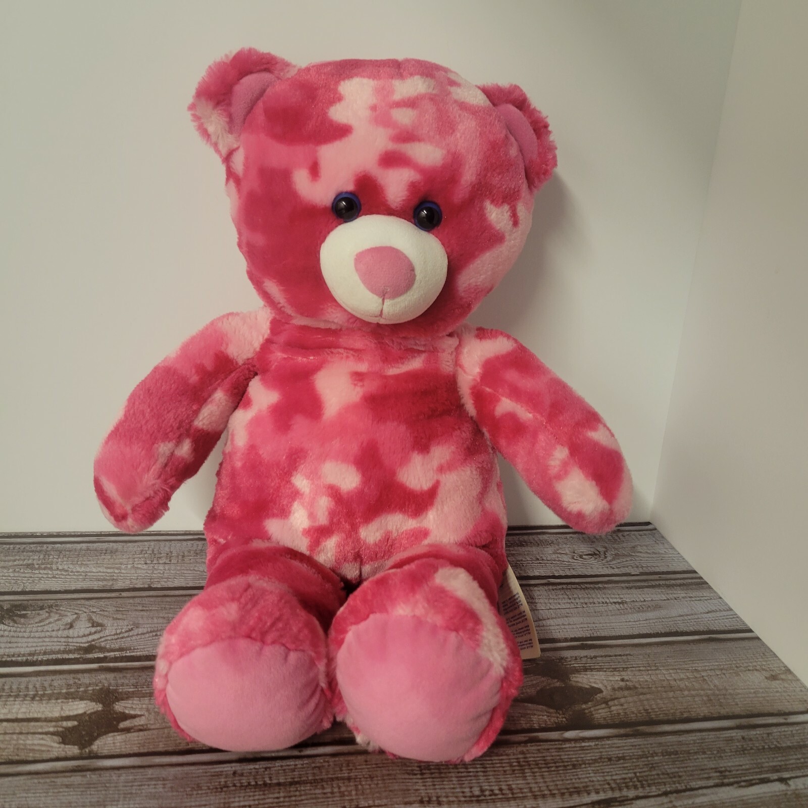 pink camo teddy bear