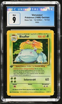 フシギバナ　Venusaur 1st Edition pokemon card Pokemon Base Set 1st Edition Venusaur PSA 8 HOLO (5828) | eBay