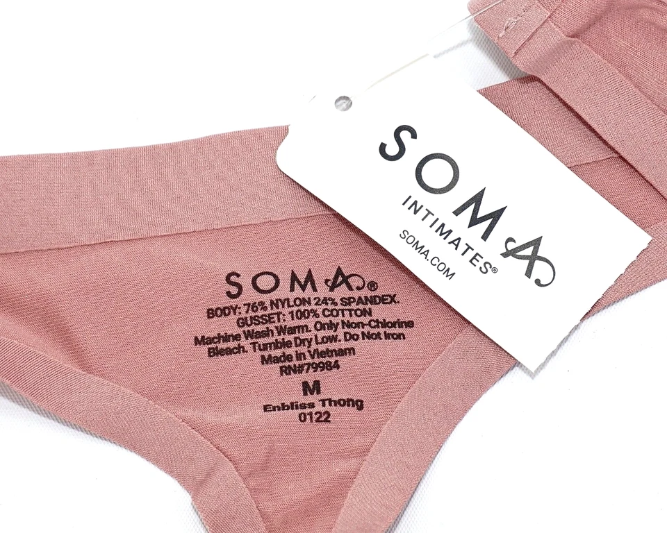 Tanga Soma Intimates Enbliss ~Whisper Blush~ Talla: M [Nueva con etiquetas] Foto 3 de 3